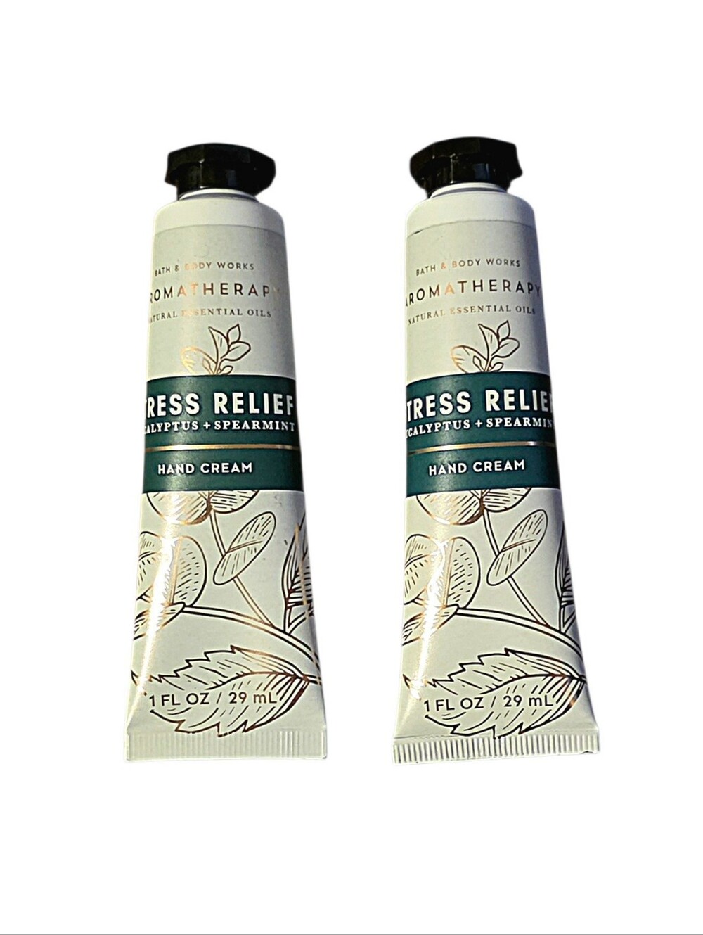 2 EUCALYPTUS SPEARMINT HAND CREAMS AROMATHERAPY STRESS RELIEF BATH & BODY WORKS